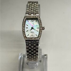 Elegant Silver Women's Watch New Battery